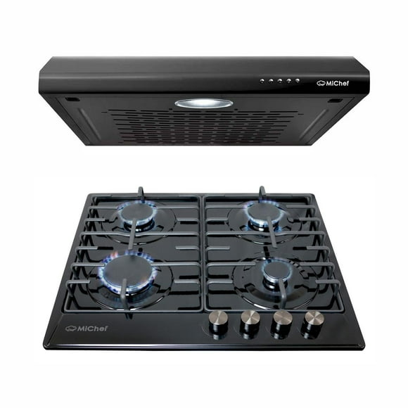 Combo Parrilla y Campana FUSILLI MiChef de 60 cm en color Negro