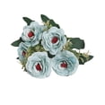 thumbnail image 2 of Artificial Roses with Stem Bouquet,Fake Spring Roses for Indoor Arrangements Silk Flowers Realistic Faux Florals for Wedding Bridal Party Baby Shower Event Home Arrangements Centerpieces Decorations, 2 of 9