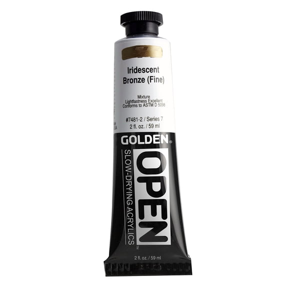 Golden Open Acrylics - Iridescent Bronze (Fine), 2 oz Tube