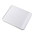 thumbnail image 1 of Inteprter Escurridor de cocina Escurridor de platos multifuncional Estera de drenaje de platos saludables Bandeja de goteo de cocina Cubiertos Almohadilla Cocina y Comedor Blanco Inteprter HA027646-02, 1 of 6