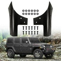 Black Windshield Hinge Kit fits for 2007-2018 Jeep Wrangler JK,Replaces Rugged Ridge 11209.03