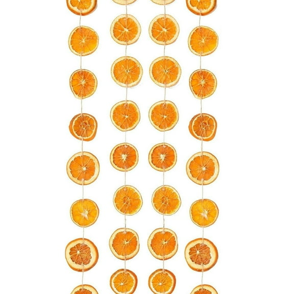 Christmas Acrylic Dried Orange Fall Garland Hanging Ornaments For Front Door Fireplace Window Xmas Tree Porch Farmhouse Home Decor