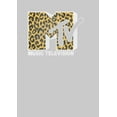 thumbnail image 2 of Men's MTV Cheetah Print Logo Sweatshirt Athletic Heather 2X Large, 2 of 4