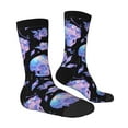 thumbnail image 4 of Yiaed flower Skull crystal Print Great elasticity Crew Socks Sports socks for Men and Women, 4 of 5