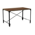thumbnail image 5 of Vintage Industrial Antique Bronze Home Office Wood Desk, 5 of 7