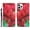 #8 Tulip, variant on Compatible with iPhone 12 / 12 Pro Wallet Case for Women with Credit Card Holders, Magneitc Cute Patterned Designed Flip PU Leather Kickstand Shockproof Cover for iPhone 12 / 12 Pro, Totem