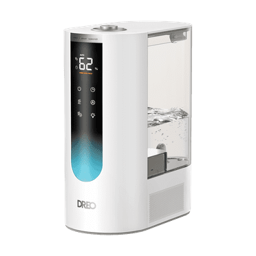 DREO 6L Warm & Cool Mist Humidifier for Room, Heats in 5 Minutes, Precise Humidity, 60H Runtime, Top Fill, Dual Aroma Pad Tray, 28dB Whisper Quiet Humidifier for Home & Plants, White