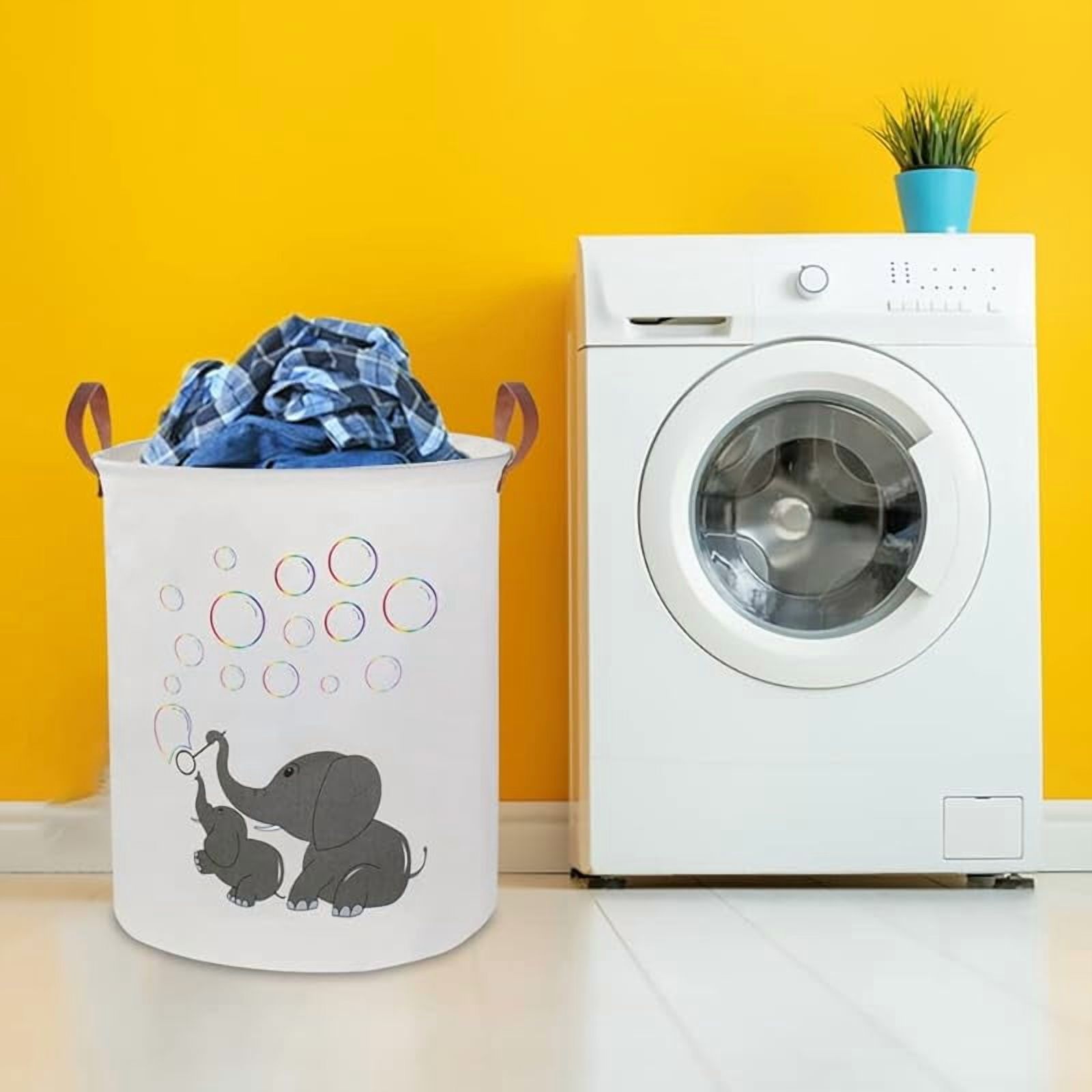 Kids Laundry Basket,Waterproof Baby Boys Nursery Hamper,Collapsible Fabric Storage Container,Toys Bin,Room Decor,Gift Basket