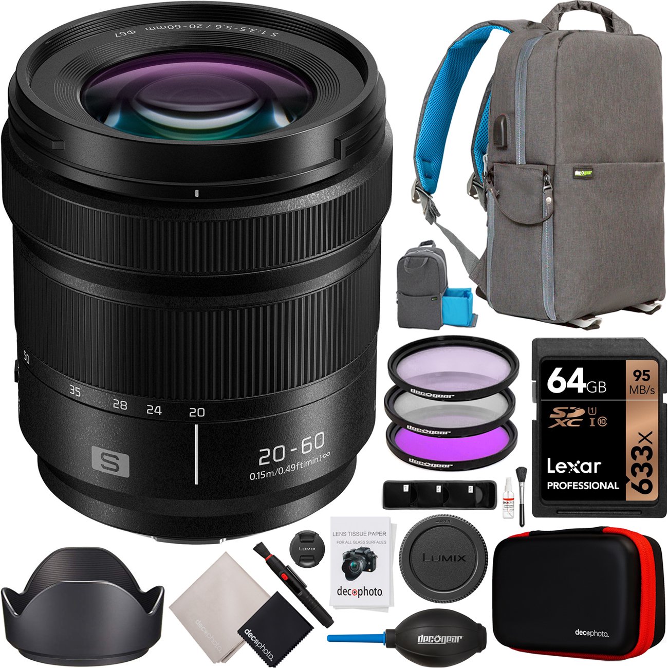 Panasonic 20-60mm F3.5-5.6 LUMIX S Lens For L-Mount Full Frame