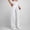 *A-White, variant on ClodeEU Womens' Sports Pants , Leisure Solid Color Fashionable Elastic Waist Pants , Side Pockets Tight Yoga Pant Side Slit Black,Womens Plus L