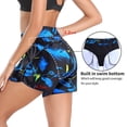 thumbnail image 5 of RELLECIGA Women's High Waisted Swim Shorts with Pockets UV Sun Protection Board Shorts, 5 of 12