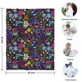 thumbnail image 4 of Pioneer Flower Floral Print Pattern Blanket,Comfortable Soft Flannel Throw Blanket,All Season,Warm Lightweight Blankets for Sofa Bed Couch Living Room Chair,30"x40", 4 of 4