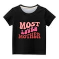thumbnail image 3 of Penkiiy Shirts For Kids Short Sleeve Graphic T-Shirt Round Neck Crop Top For 3-14 Years Girls And Boy T-Shirt Tee 5 Years Black, 3 of 3