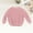 Pink, variant on Girls Crop Top Long Sleeve Fall T Shirt Custom Kids Sweater Clothing Oversize Pullover Cotton Baby Boys Kitted Jumper 0-3 Months