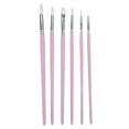 thumbnail image 1 of Oil Paint Brushes, Watercolor Brushes Multi Function Wide Application  For DIY For Home For School Hibiscus Color,Bamboo Green,Sakura Pink, 1 of 8