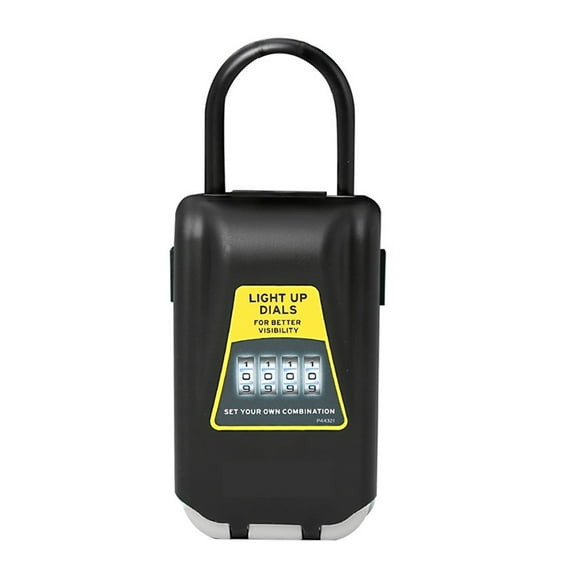 Safe Box , Mini Combination Portable Personal Safe Password Lock Jewelry Cash Card Phone Small Storage Boxes with Wire Rope Fixed ,Easy to Use
