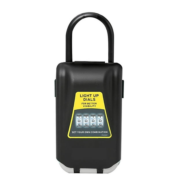 Safe Box , Mini Combination Portable Personal Safe Password Lock Jewelry Cash Card Phone Small Storage Boxes with Wire Rope Fixed ,Easy to Use