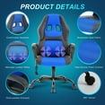 thumbnail image 3 of YRLLENSDAN Gaming Chair Collection Ergonomic Adults Massage High-Back PU Leather Adjustable Height, 3 of 8