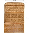 thumbnail image 4 of atorakushon 20'' Multipurpose 31 Pocket in 1 Satin Hanging Jewellery Makeup Cosmetic Bag Jewelery Pouch Case Bindi Organiser Cover Gold, 4 of 5