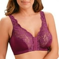 thumbnail image 3 of CHUANK Womens Pure Comfort Wireless Lace Longline Bralette Convertible Bras Black 2X-Large, 3 of 6