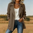 thumbnail image 5 of Jackets for Women Solid Color Spring Autumn Casual Button Down Long Sleeved Windbreaker Coat Fall Winter Track Jackets with Pockets 2026 Fall Coat Tops, 5 of 7