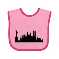 Inktastic New York Skyline Boys or Girls Baby Bib