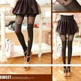 thumbnail image 4 of Kaondbfi Tights for Women Non-slip Thigh High Over Knee Fake High Cylinder Stitching Silk Stocking, 4 of 9