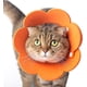 thumbnail image 1 of Collares para mascotas Collar antilamidos para gatos Collar ajustable de 22 a 28 cm Collar protector liviano Collar isabelino para gatos (naranja, M), 1 of 5