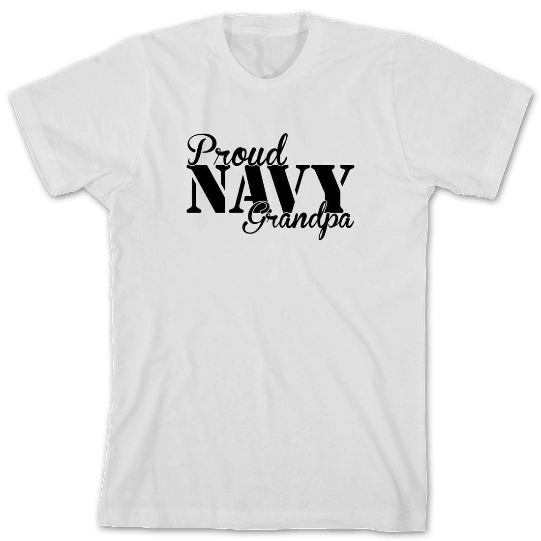Proud Navy Grandpa Men/'s Polo Shirt