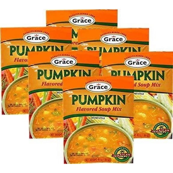 Grace Pumpkin Soup 1.59 oz Pack of 6, Shelf-Stable