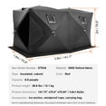 thumbnail image 3 of KFFKFF Mobile Ice Hut, Accommodates 6-8 Anglers, 70 Sq Ft Fishing Space, Winter Angling Shelter, Durable Waterproof Oxford Material, Includes Anchors/Ropes/Transport Bag, 142"x71" in Black, 3 of 9