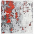 thumbnail image 2 of SAFAVIEH Adirondack Ladonna Abstract Area Rug, Orange/Grey, 6' x 6' Square, 2 of 3