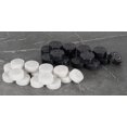 thumbnail image 2 of RADICALn Checkers Board Game 15 Inches Black and White Handmade Marble 2 Player Tournament Checker Set - Portable Table Draughts Kids Board Games Sets, 2 of 6