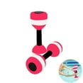 thumbnail image 4 of Hyasfey 1 Pair Water Sports Dumbbells Portable Aquatic Foam Dumbbells Easy to Grasp Men Women Fitness Dumbbells, 4 of 7
