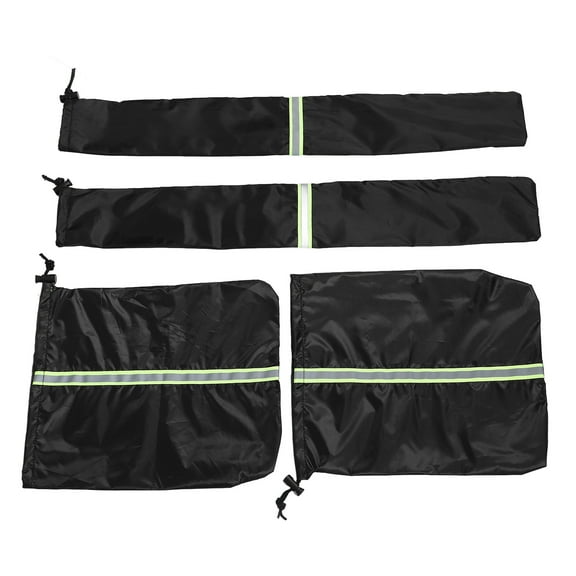 Hemoton 4pcs Winter Car Windshield Cover For Snow And Ice Half Car Cover With Side Mirror Covers Outdoor Protection For Rv And Cars Durable And Waterproof