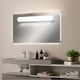 thumbnail image 1 of Barra de luz LED para espejos, 5W regulable, 3 modos de color, 28 LEDs, recargable de 1800mAh, lámpara adhesiva magnética, ajustable bajo el armario para cocina, armario, dormitorio, negro/blanco de, 1 of 7