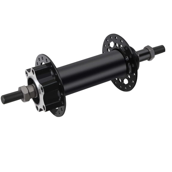 Tracer HU-SF-HB30F Steel Front FAT HUB, 3/8"x13Gx36Hx135x175mm for 6-bolt Disc Brake Cruiser Bike, Black