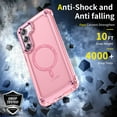 thumbnail image 6 of Allytech Galaxy S22 Case, Compatible with Magsafe Wireless Charging Transparent Anti-Scratch Bumper Back Cover for Samsung Galaxy S22 - Pink, 6 of 8