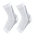 thumbnail image 5 of Soumake 1 Pair Compression Socks Breathable Super Soft Sweat Absorption Fitness Cycling Running Toeless Socks Practical, 5 of 8