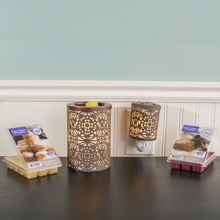 Electric Plate Warmer - Better Homes and Gardens 4 Piece Wax Warmer Gift Set - Patina, $29 Value