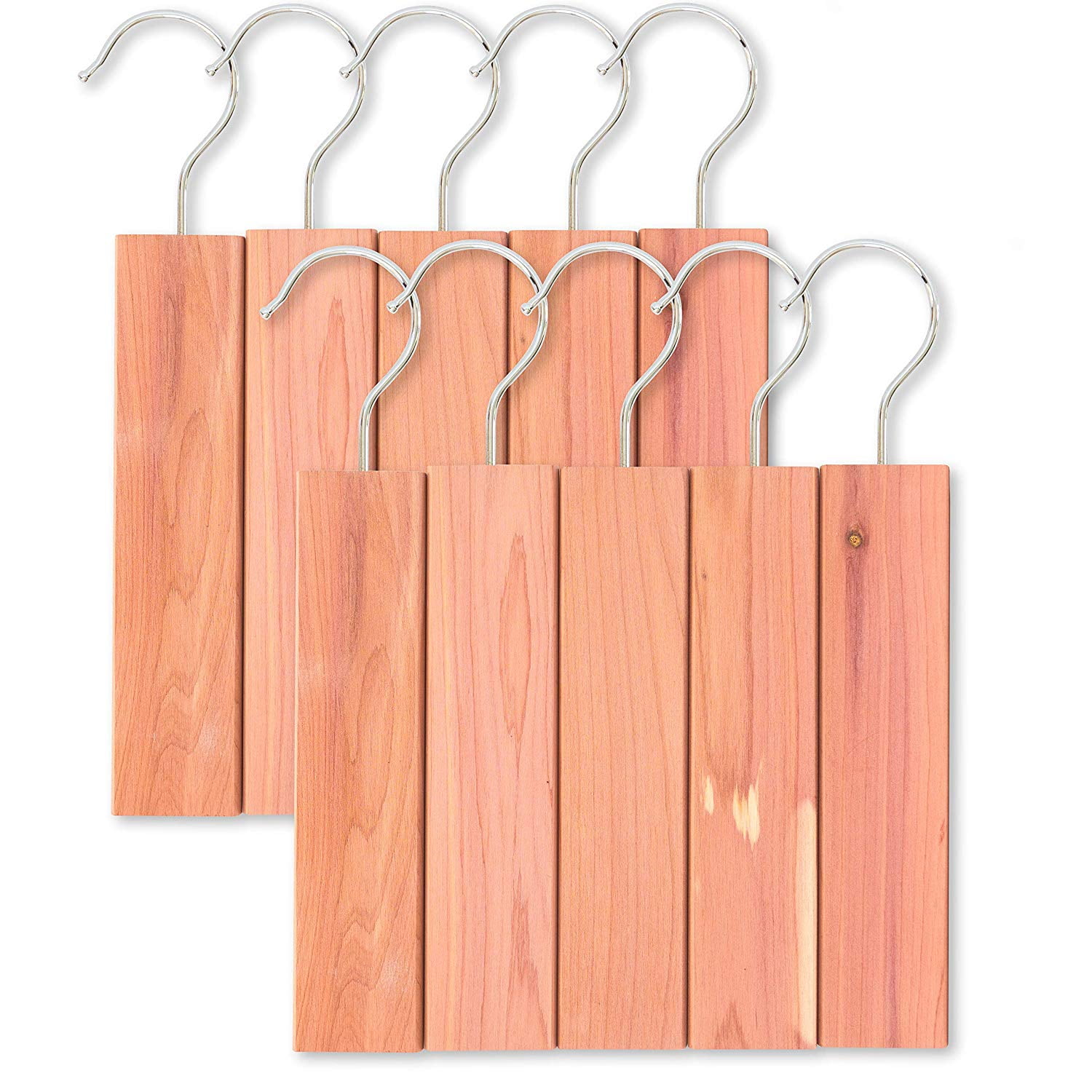 10 Pack Moth Protection Cedar Hang Up Closet Light Cedar Aroma