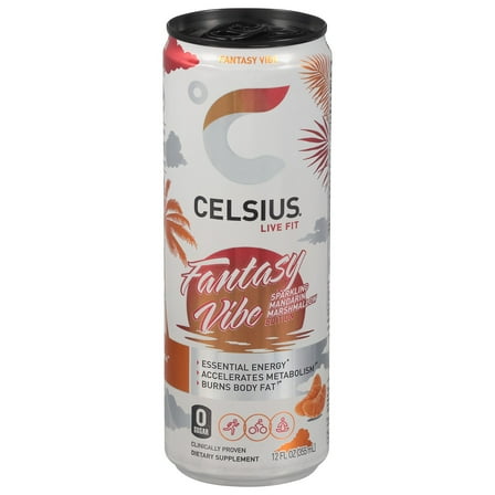 Celsius Sparkling Zero Sugar Energy Drink - Fantasy Vibe - 12 oz