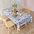 thumbnail image 3 of Rectangle Boho Style Waterproof Tablecloth 60×120 Inch, Bohemian Colorful Floral Reusable Indoor/Outdoor Durable Table Cover for Party Kitchen Dinner Room Decor, 3 of 6