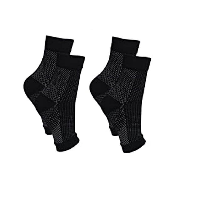 TIELUTT Socks Comfortable Ankle Heel Function Compression Heel Socks (4 PC)