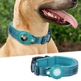 thumbnail image 2 of Airtag Dog Cat Collar, Adjustable Waterproof Long Lasting Anti-fade Nylon Diving material Safety Collar with Airtag Holder Case for Medium Large Dogs, 2 of 8