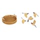 thumbnail image 1 of Cestas de almacenamiento,Cestas de almacenamiento de cocina tejidas con asas hechas a mano,Cestas de pan redondas Bandejas para servir Rectángulo,Arte mural de pájaros de madera,Pájaros de, 1 of 8