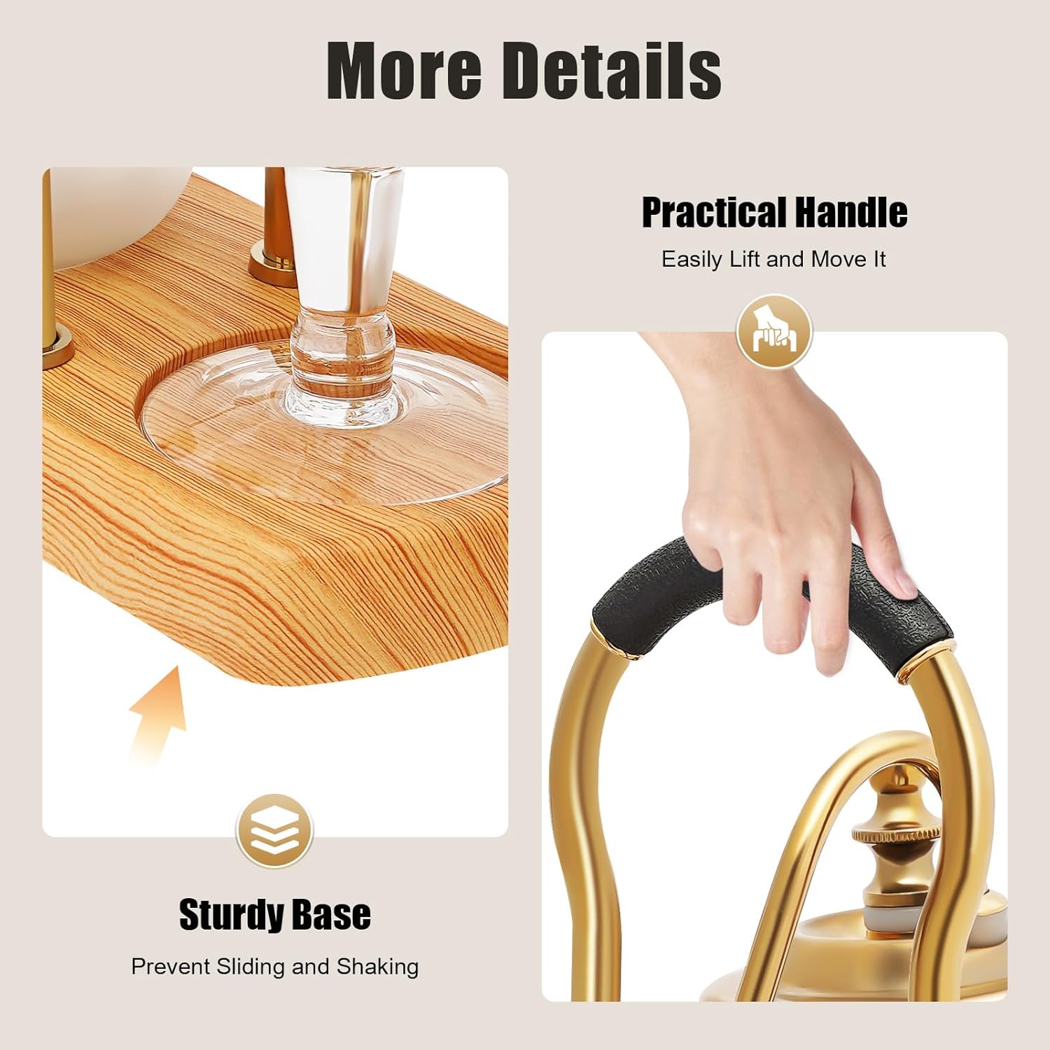 Siphon Coffee Maker, Belgium Royal Family Balance Syphon Coffee Maker, Siphon Brewer, Vintage Coffee Machines, Elegant Design Retro-Style, 400ml/14oz (Gold)