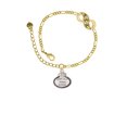 thumbnail image 2 of Delight Jewelry Keep Calm Mom is Here Gold-tone Paw Infinity Link Chain Bracelet, 6"+2" Extender, 2 of 3