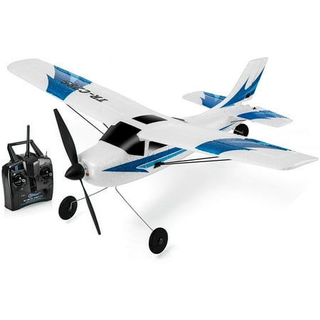 Top Race Remote Control Airplane, 3 Channel RC Airplane Aircraft Built in 6 Axis Gyro System Super Easy to Fly RTF