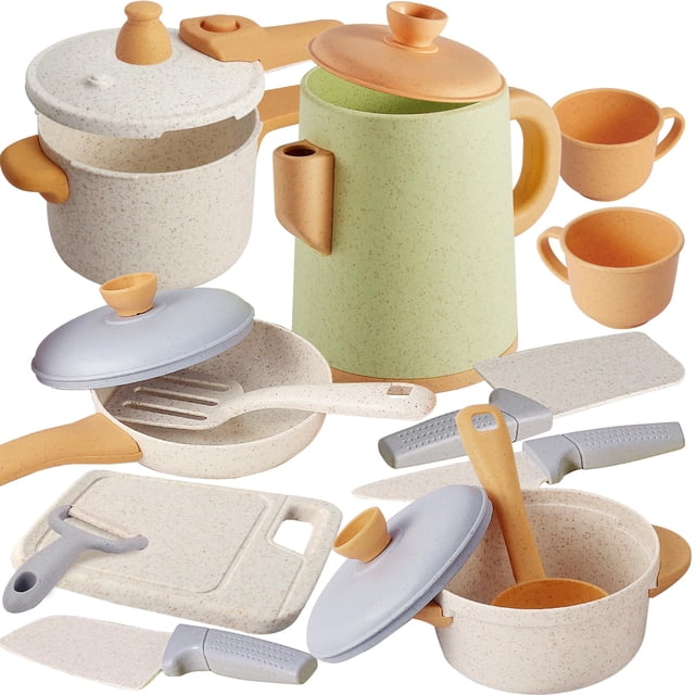 Set de ollas y sartenes de cocina HYAKIDS Play para niños de 3 a 6 años